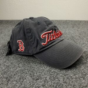 Titleist Boston Red Sox Hat Cap Strap Back Mens One Size Gray MLB Baseball Logo